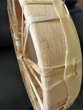DRUM ~ paintable ~ Hand-Crafted Deer Hide Stretched Drum.